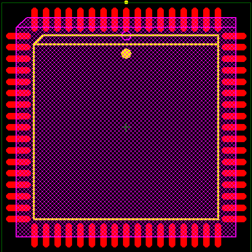 PIC16LC924-04I/L Footprint - Microchip