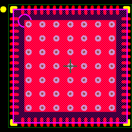 PIC18F65K22-E/MR Footprint - Microchip
