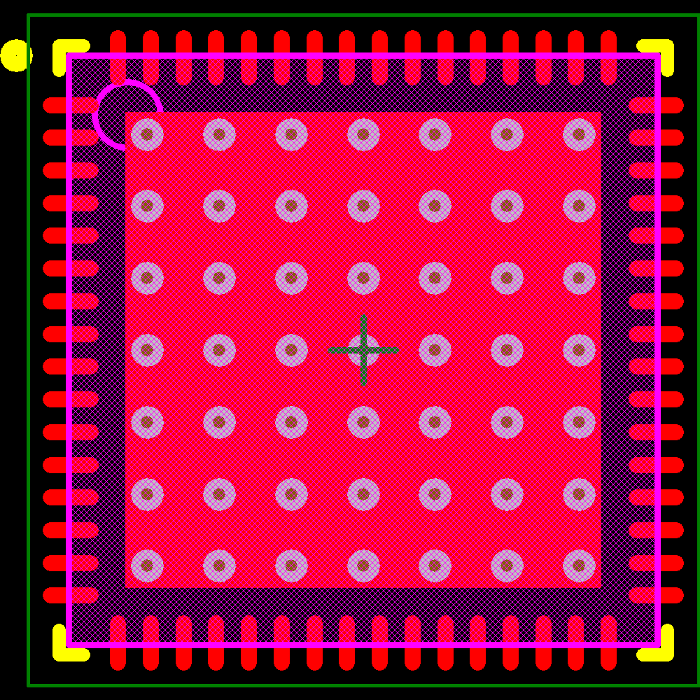 PIC18F65K22-E/MR Footprint - Microchip