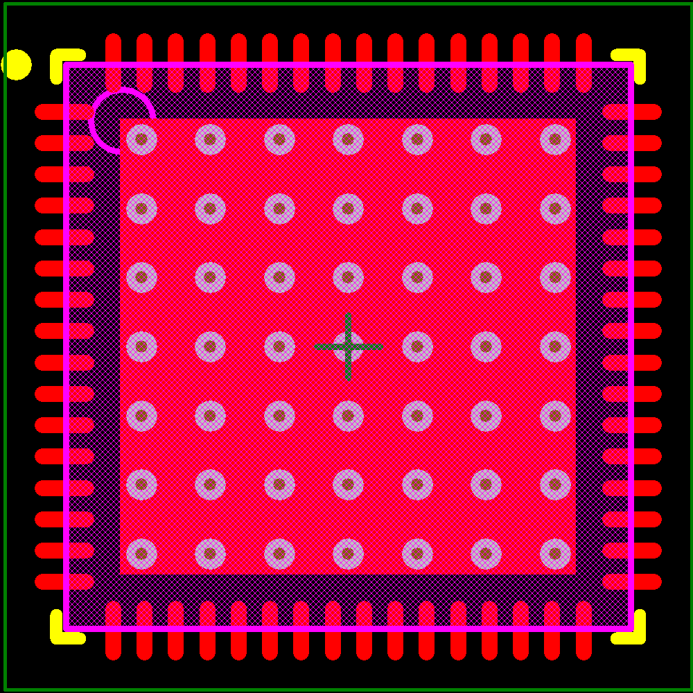 PIC18F65K22-E/MR Footprint - Microchip
