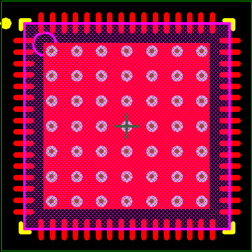 PIC18F65K22-E/MR Footprint - Microchip