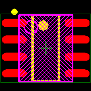 93LC86BT-I/SN Footprint - Microchip