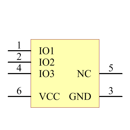 TPD3E001DRYR Symbol - Texas Instruments