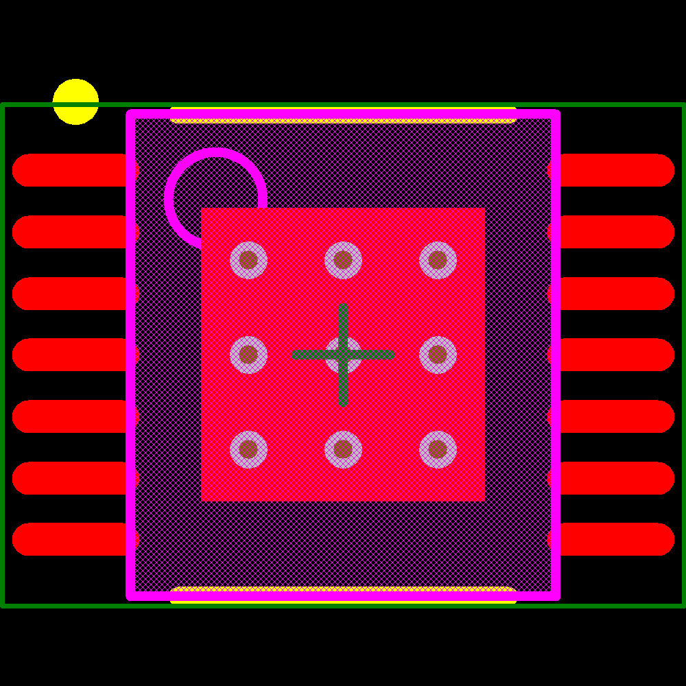 LM3406HVMHX/NOPB Footprint - Texas Instruments