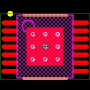 LM3406HVMHX/NOPB Footprint - Texas Instruments