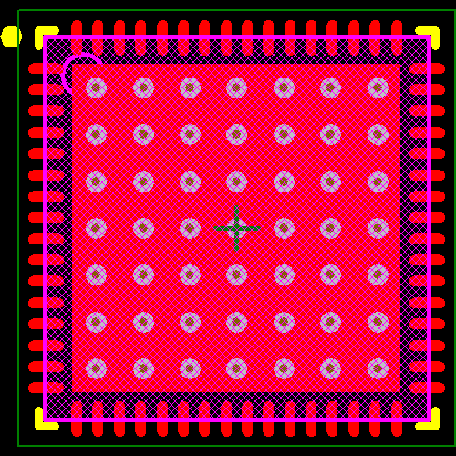 PIC18F66K80-E/MR Footprint - Microchip