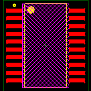 SNJ54AHC273W Footprint - Texas Instruments