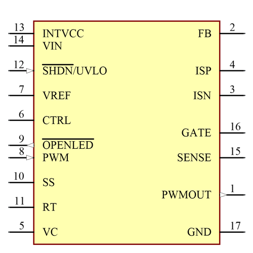LT3756EMSE#PBF Symbol - Analog Devices