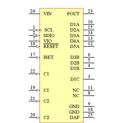 LM27965SQ-M/NOPB Symbol - Texas Instruments