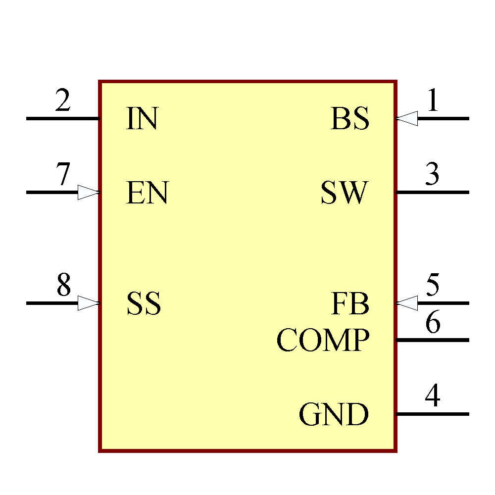 MP1482DS-LF-Z Symbol - Monolithic Power Systems
