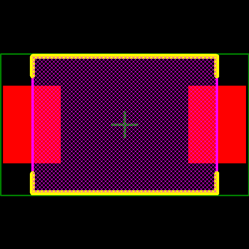 MF-SM100/33-2 Footprint - Bourns