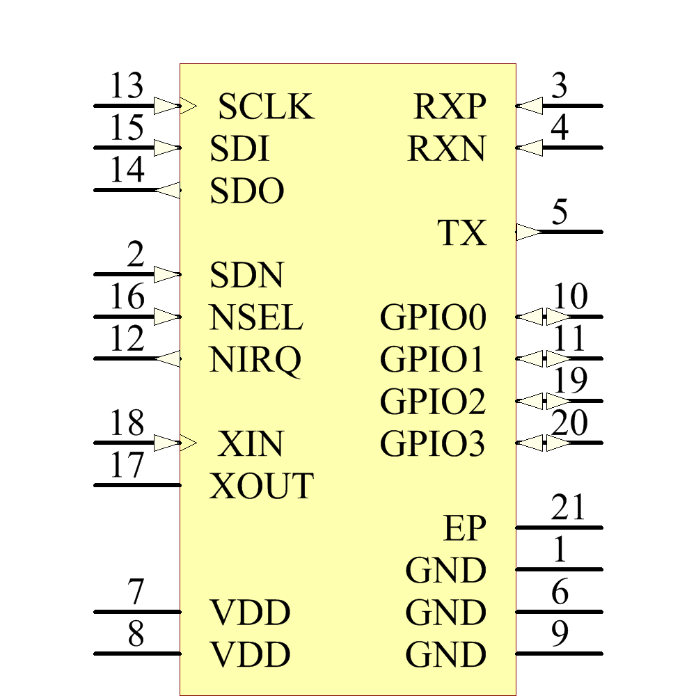 SI4455-B1A-FM Symbol - Silicon Lab