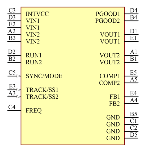 LTM4622IY Symbol - Analog Devices