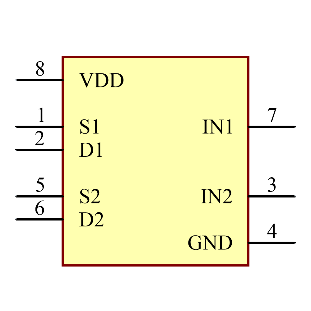 ADG722BRMZ-REEL7 Symbol - Analog Devices
