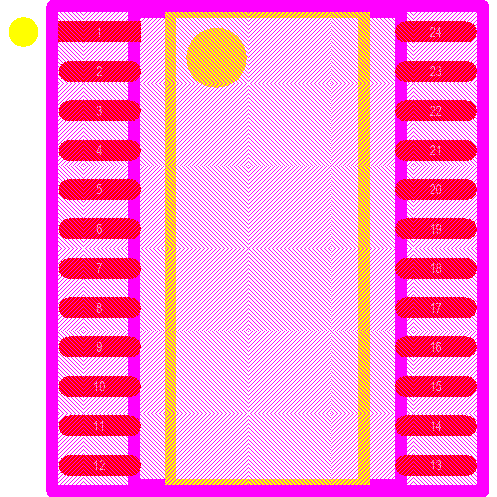 PCA9535PW,112 Footprint - NXP Semiconductors