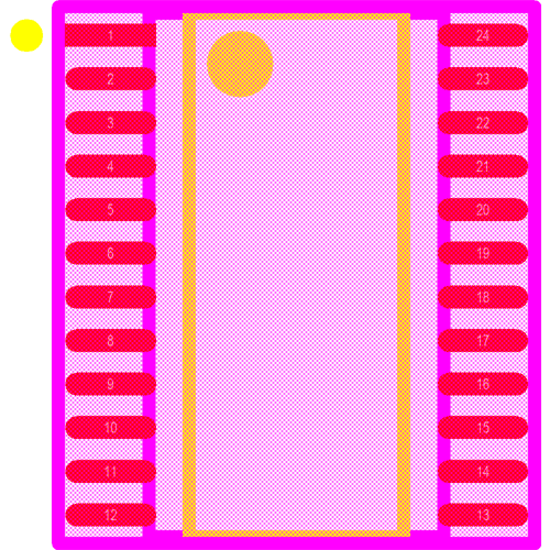 PCA9535PW,112 Footprint - NXP Semiconductors
