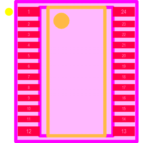 PCA9535PW,112 Footprint - NXP Semiconductors