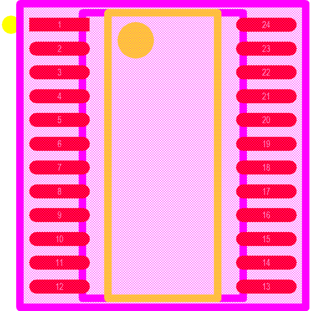 PCA9535PW,112 Footprint - NXP Semiconductors