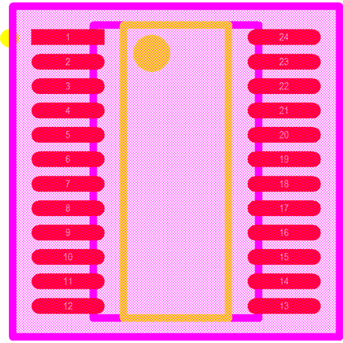 PCA9535PW,112 Footprint - NXP Semiconductors