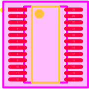PCA9535PW,112 Footprint - NXP Semiconductors