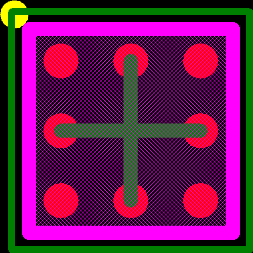 TPS61060YZFT Footprint - Texas Instruments