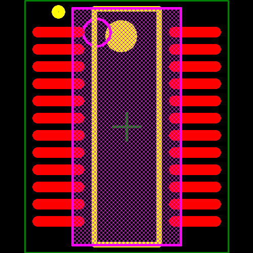 PCA9555DBQR Footprint - Texas Instruments