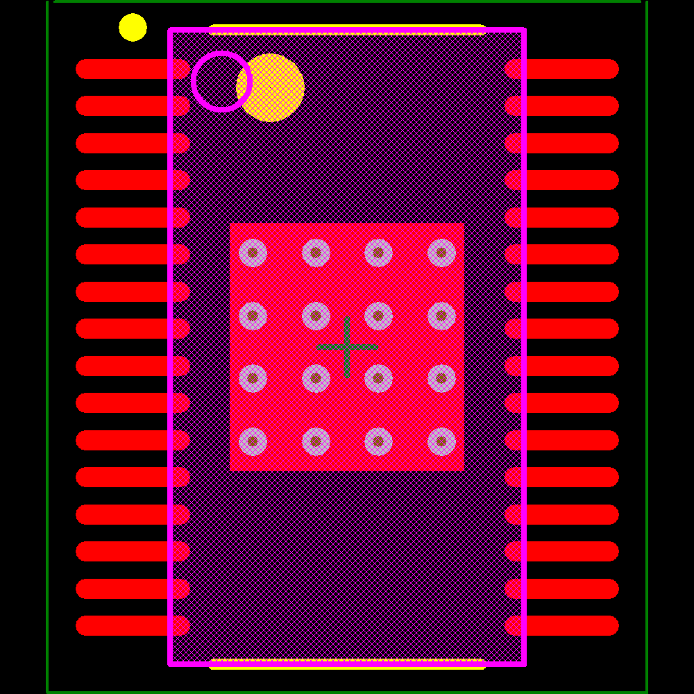 TLC5952DAPR Footprint - Texas Instruments