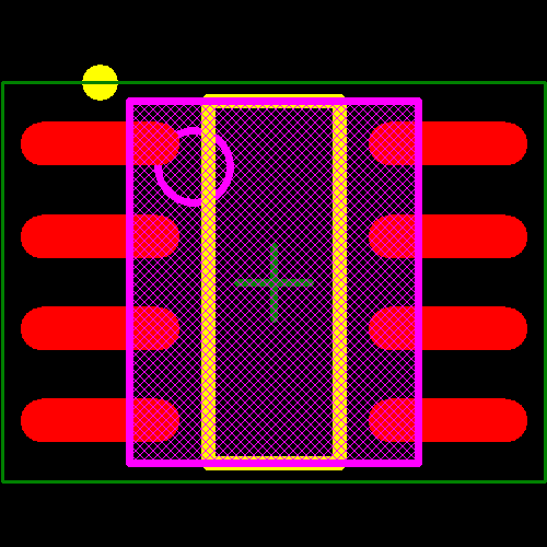 SI8261ACC-C-IS Footprint - Silicon Lab