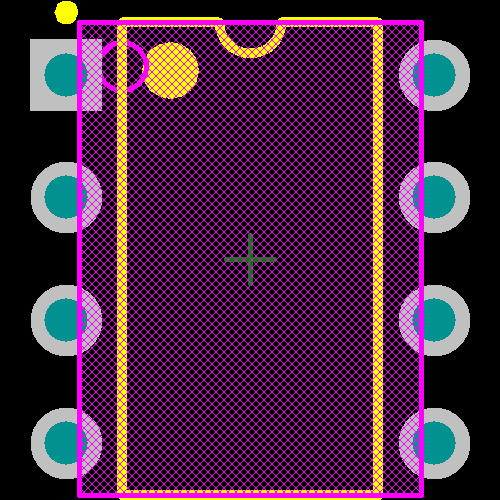 93C56B-I/P Footprint - Microchip