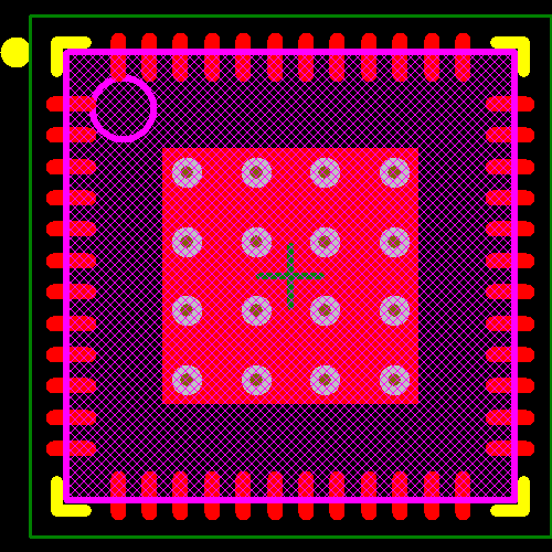 CC430F5135IRGZR Footprint - Texas Instruments
