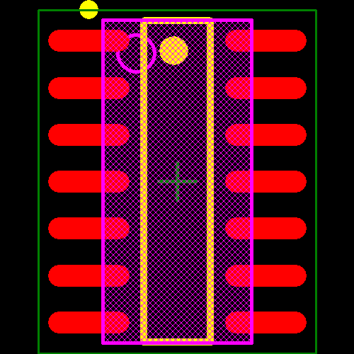 LM3445MX/NOPB Footprint - Texas Instruments