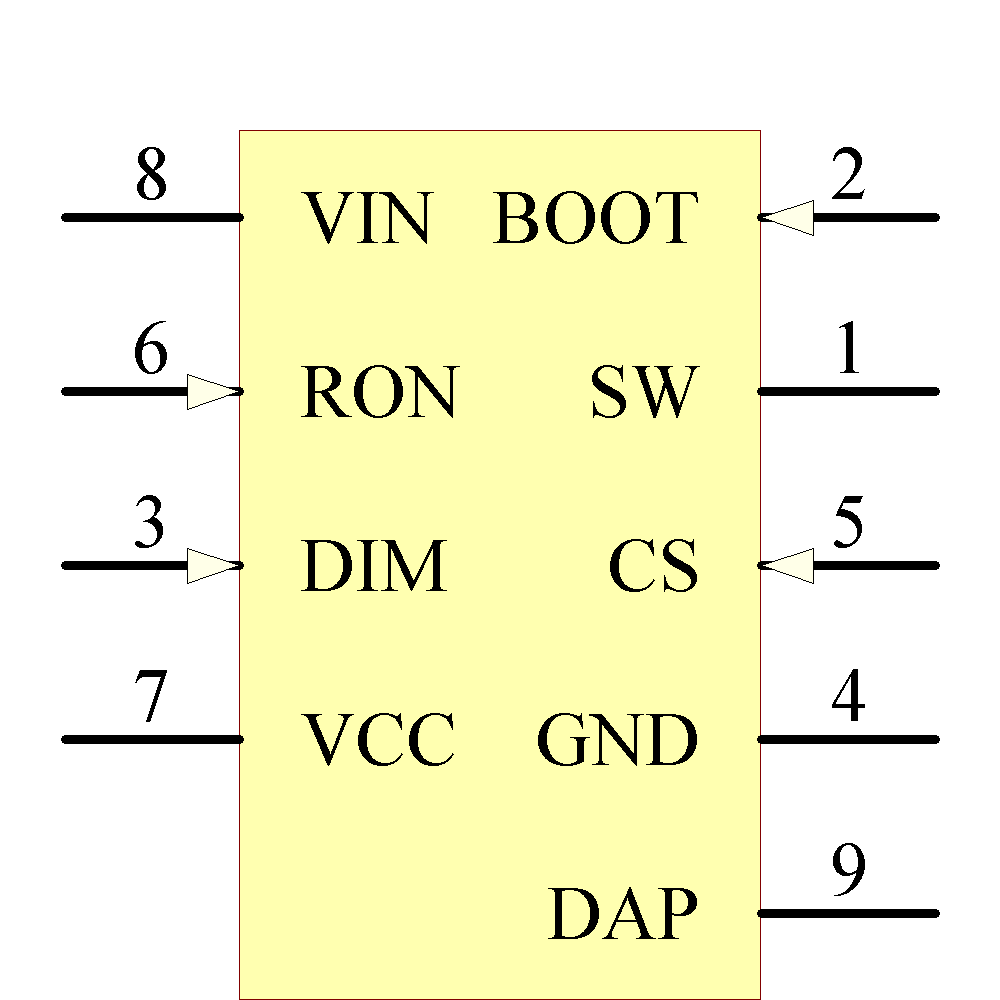 LM3402HVMRX/NOPB Symbol - Texas Instruments