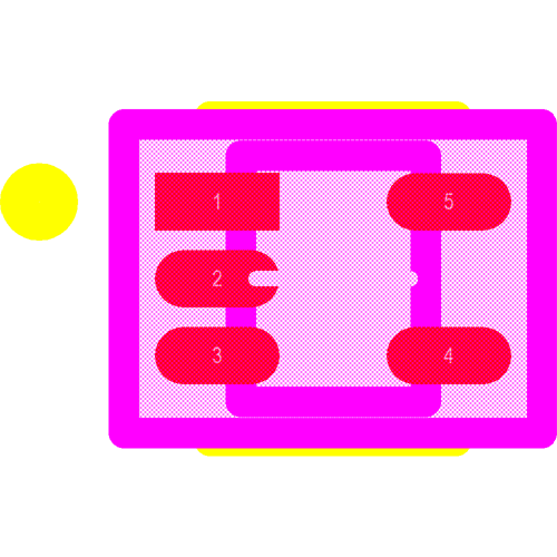 TPD2E2U06DRLR Footprint - Texas Instruments