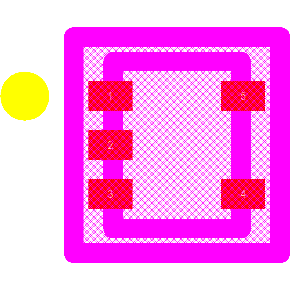TPD2E2U06DRLR Footprint - Texas Instruments