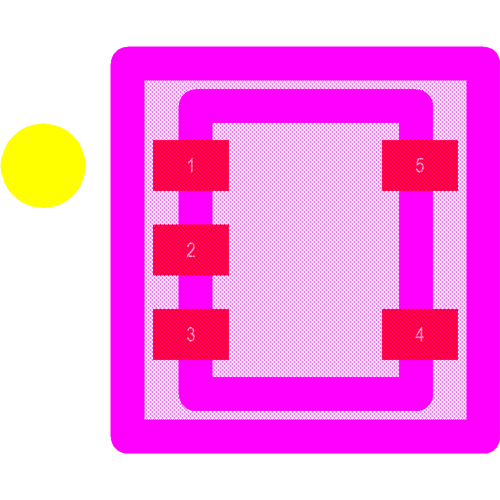 TPD2E2U06DRLR Footprint - Texas Instruments