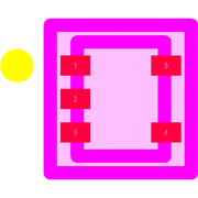 TPD2E2U06DRLR Footprint - Texas Instruments