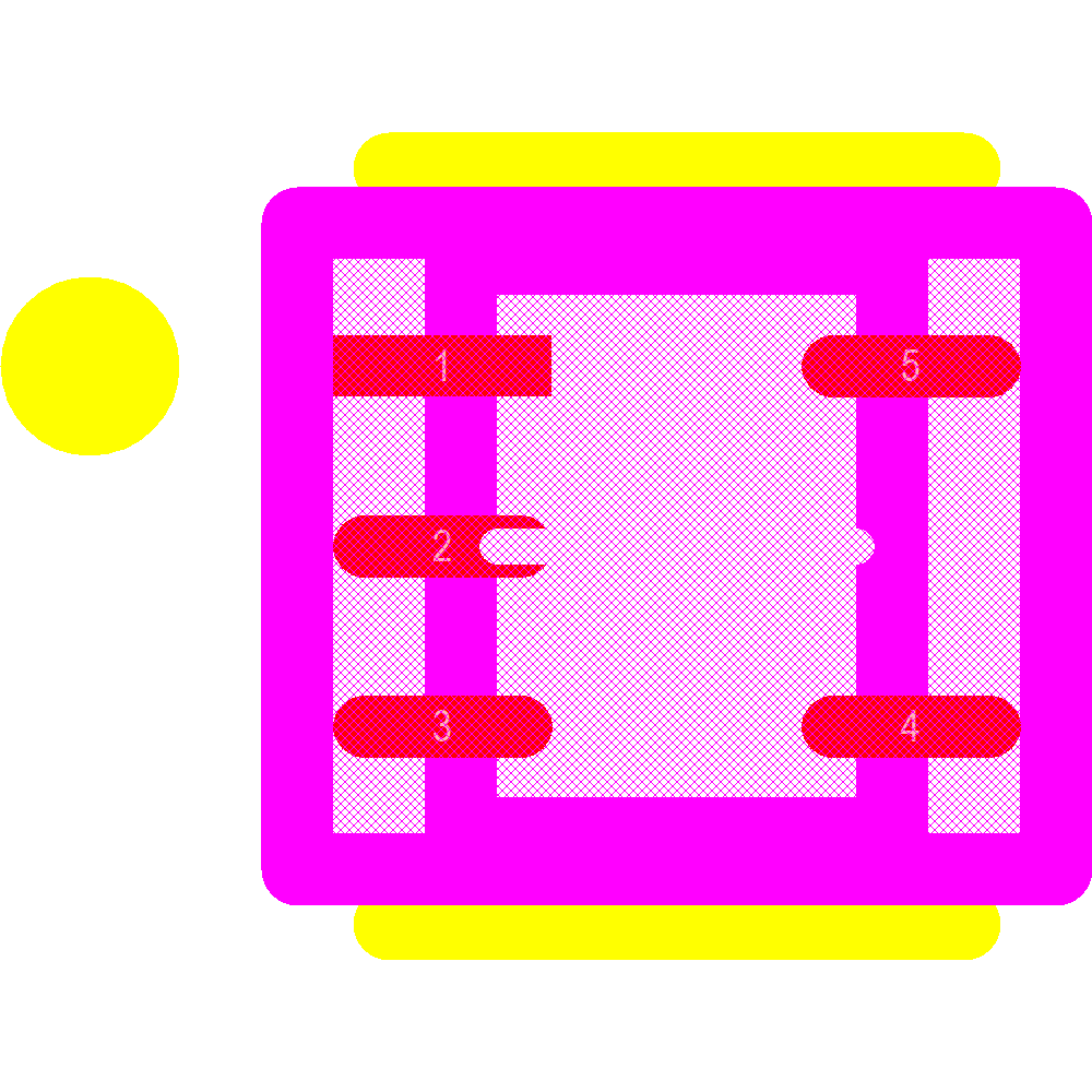 TPD2E2U06DRLR Footprint - Texas Instruments