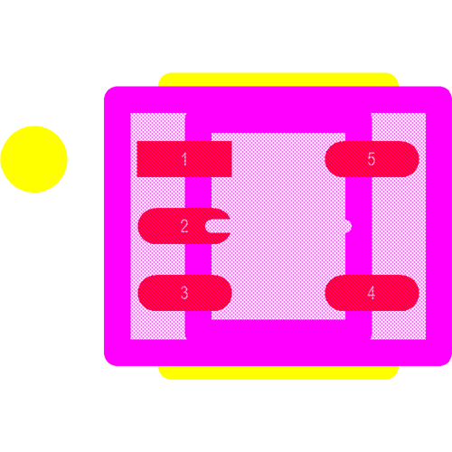 TPD2E2U06DRLR Footprint - Texas Instruments