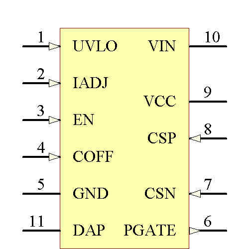 LM3409QHVMYX/NOPB Symbol - Texas Instruments