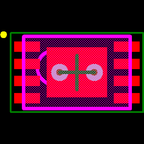 93C56CT-I/MC Footprint - Microchip