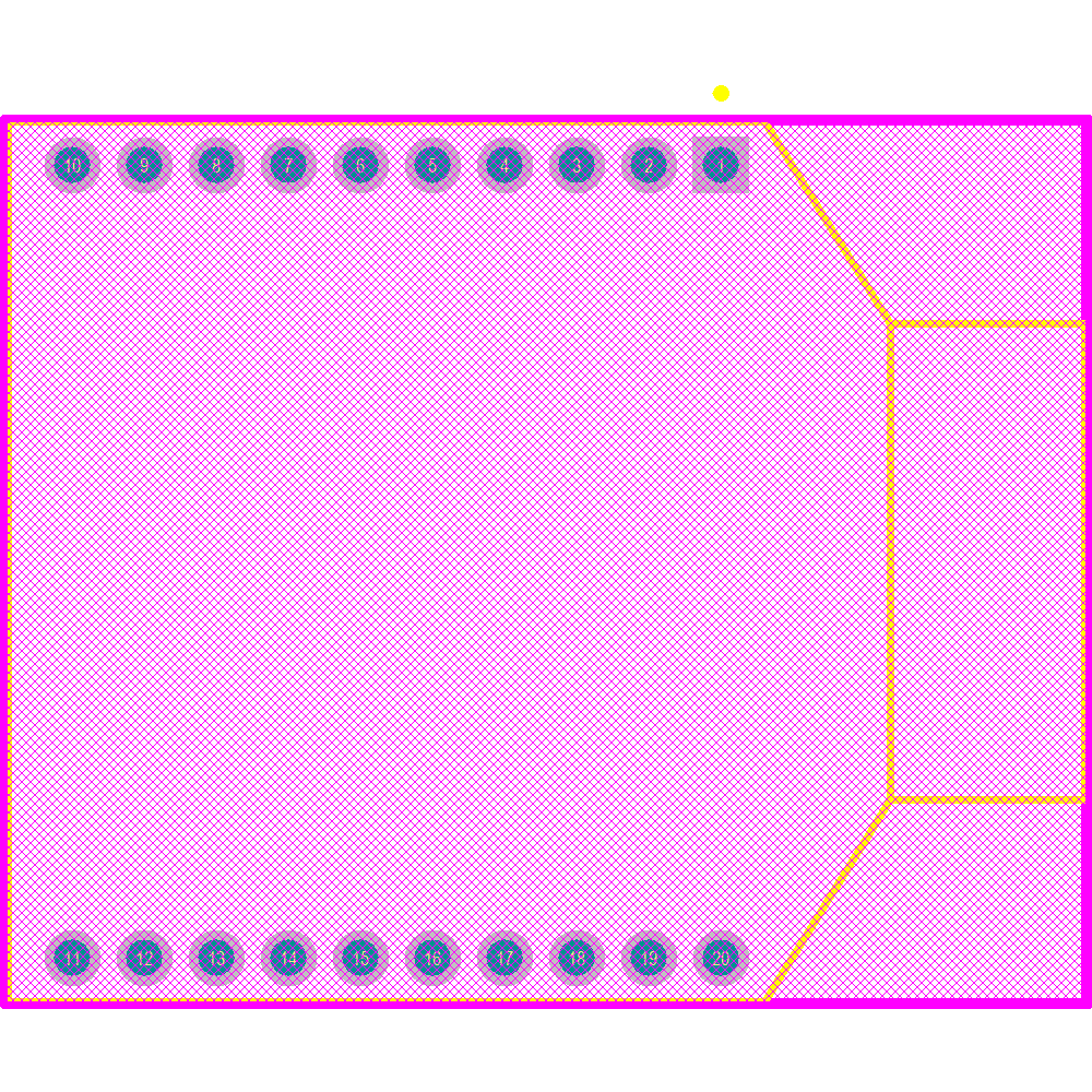 RN42XVP-I/RM Footprint - Microchip