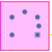 B3W-9010-B1B Footprint - Omron