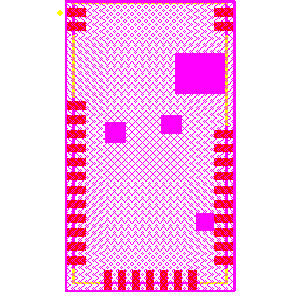RN4870-I/RM140 Footprint - Microchip