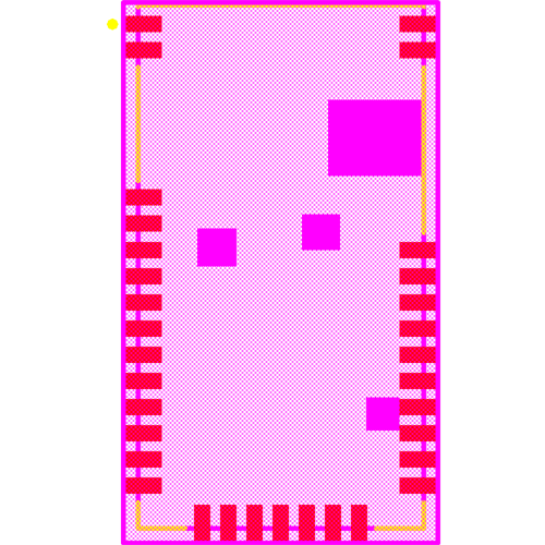 RN4870-I/RM140 Footprint - Microchip