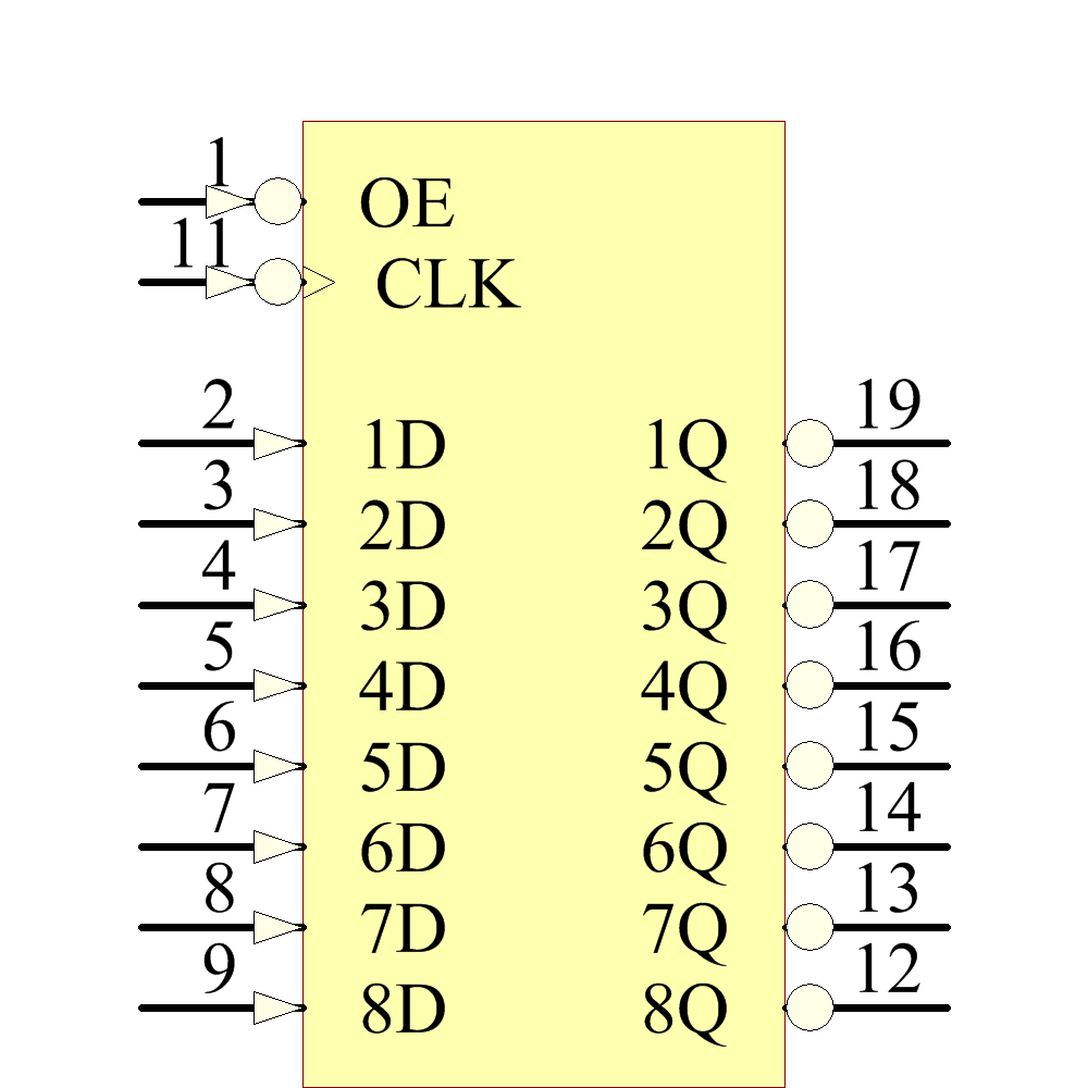 SNJ54ALS576BJ Symbol - Texas Instruments