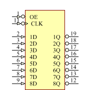 SNJ54ALS576BJ Symbol - Texas Instruments
