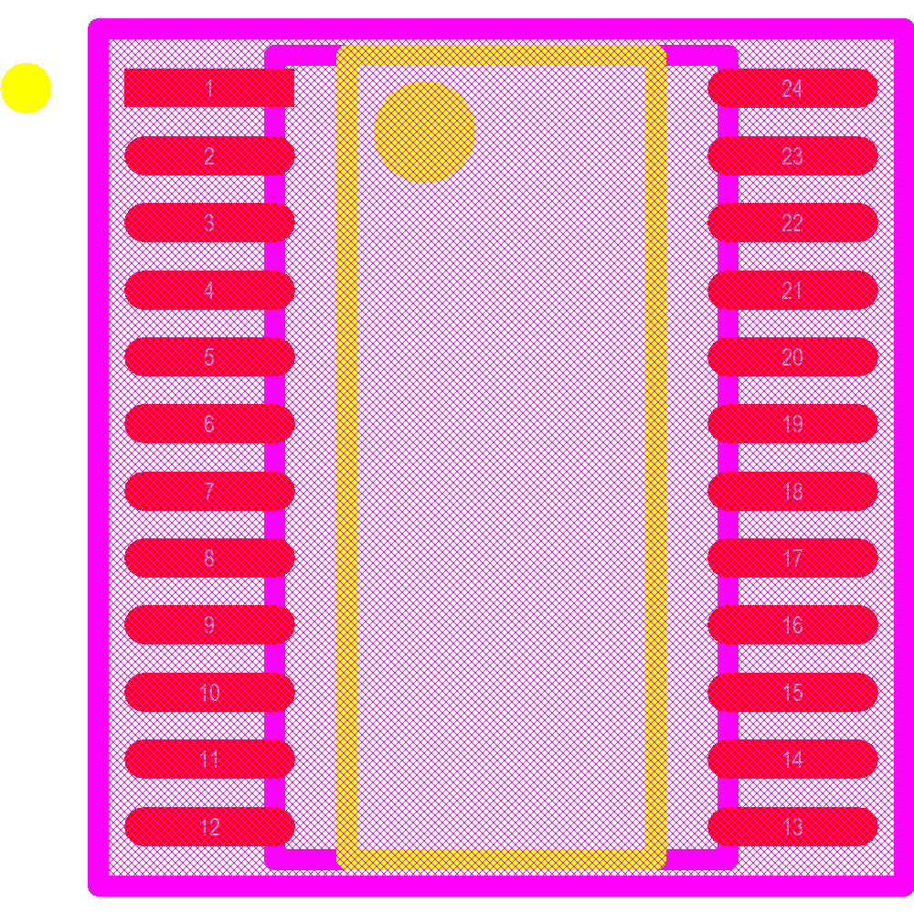 PCA9555PW,118 Footprint - NXP Semiconductors