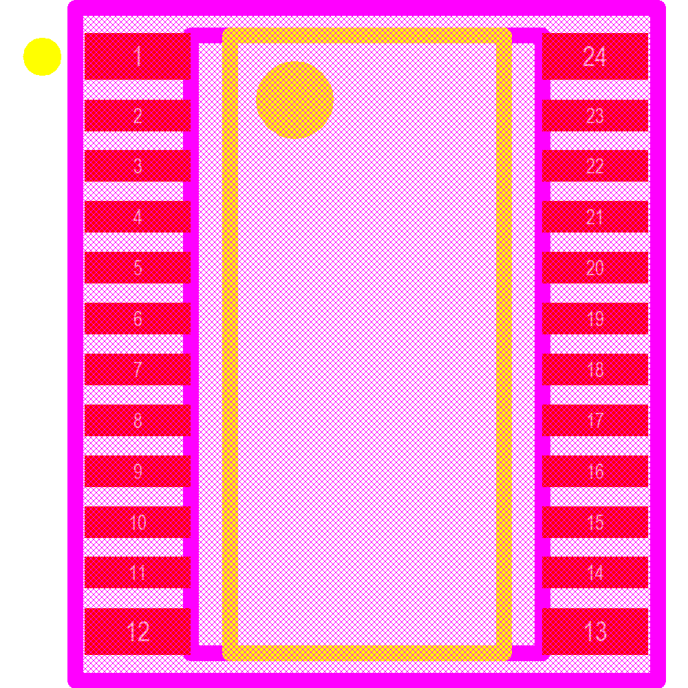 PCA9555PW,118 Footprint - NXP Semiconductors