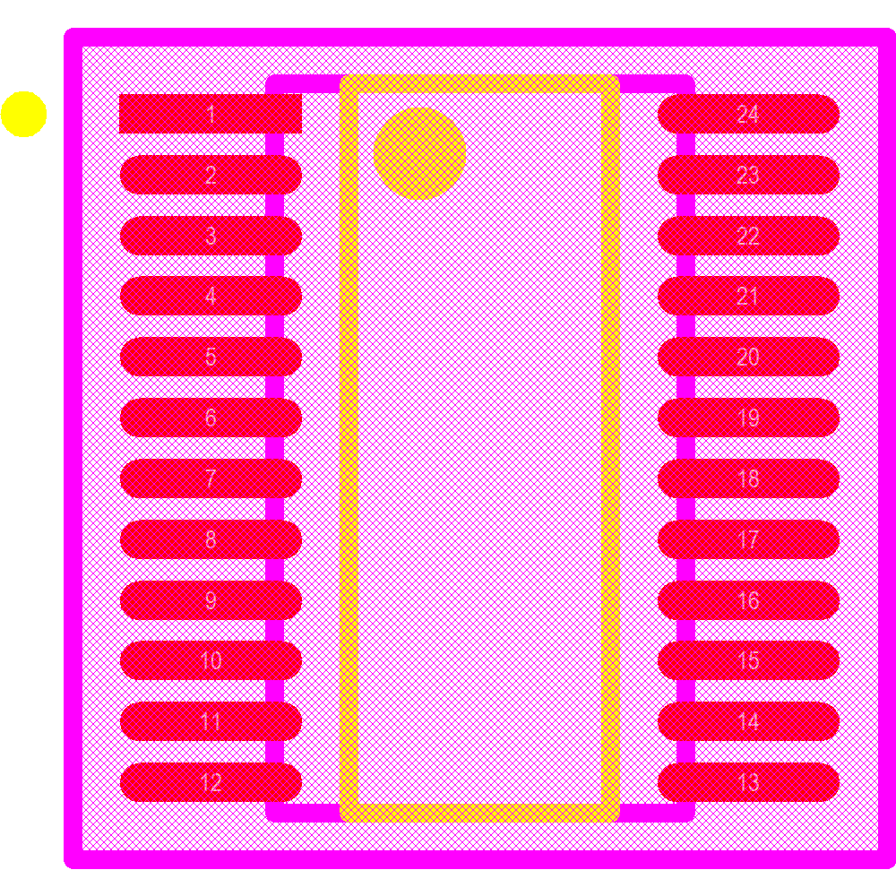 PCA9555PW,118 Footprint - NXP Semiconductors