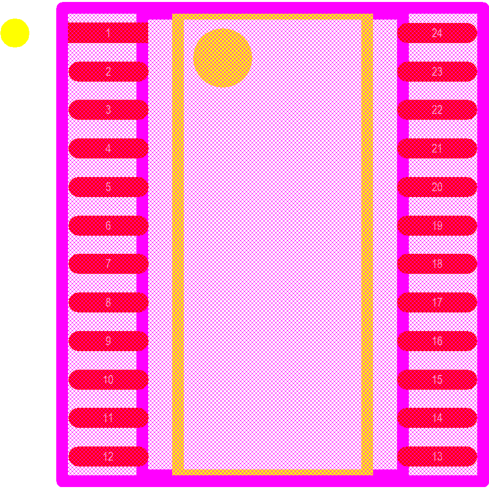 PCA9555PW,118 Footprint - NXP Semiconductors